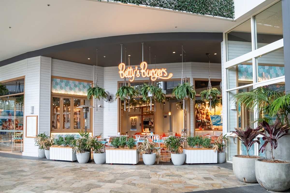 The real Betty's Burgers restaurant at Westfield Tuggerah