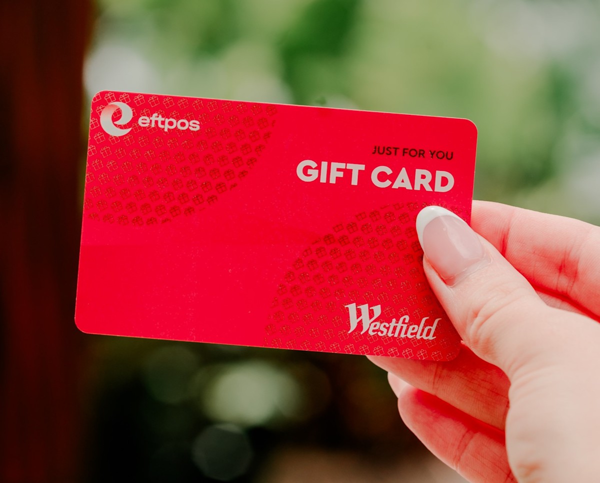 An image of a westfield gift card