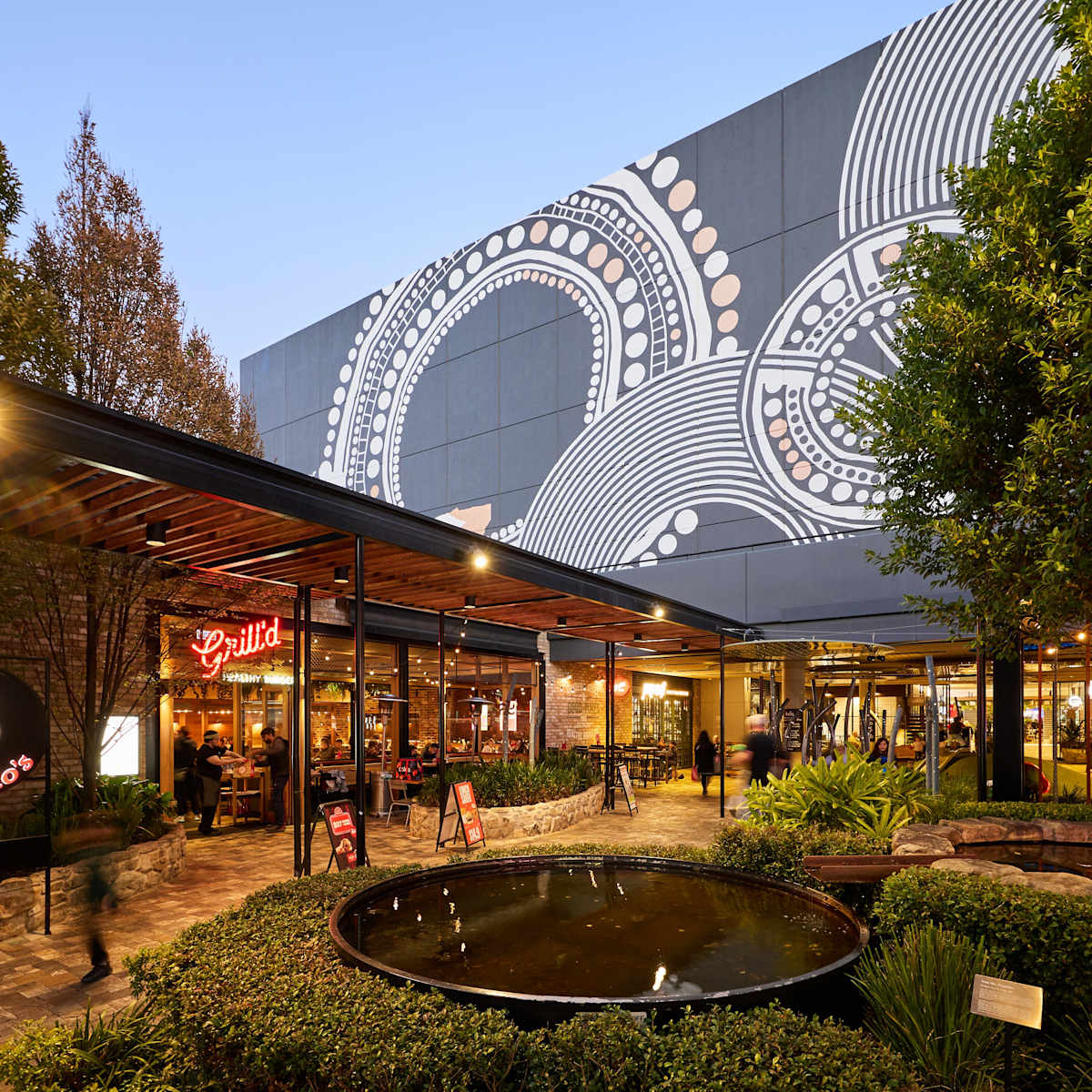TEA TREE PLAZA - ARTWORK AT DUSK - 2026