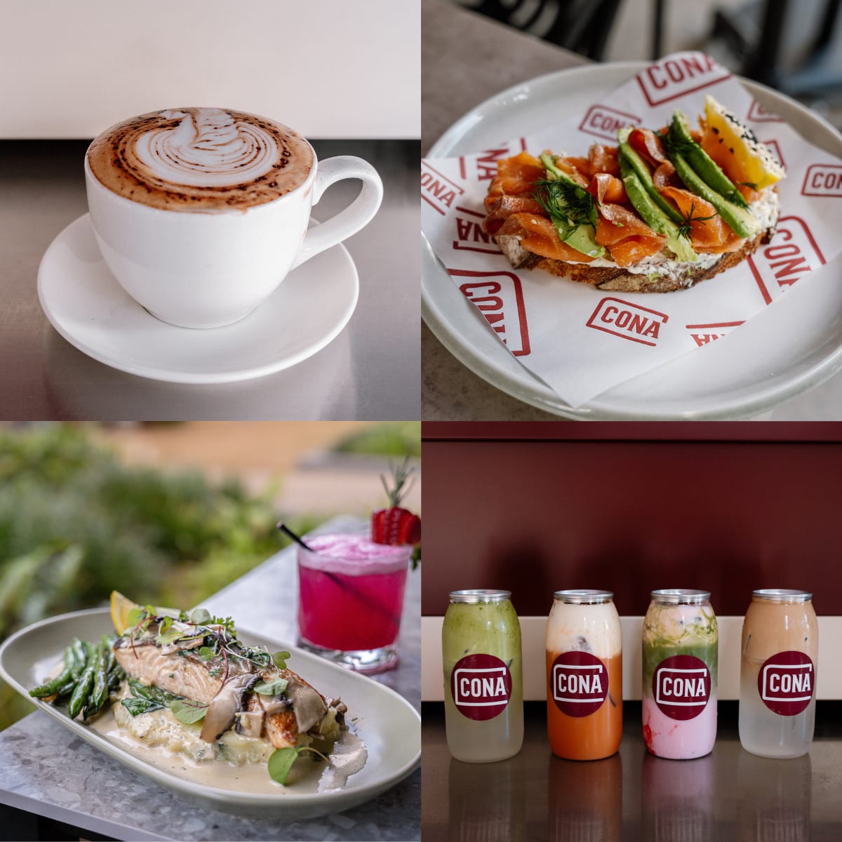 Cona Cafe hero image set