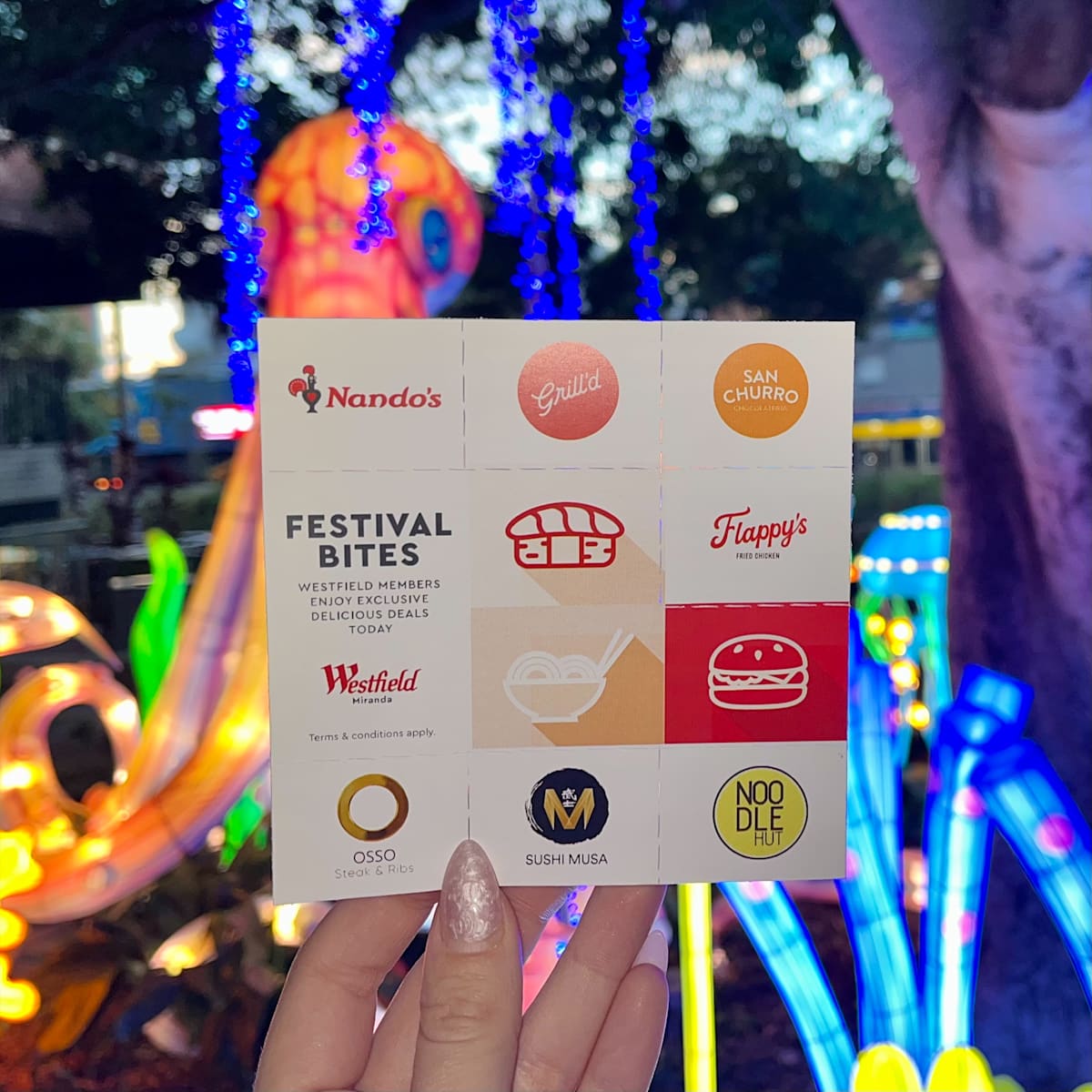 Festival Bites Pass at Westfield Miranda 