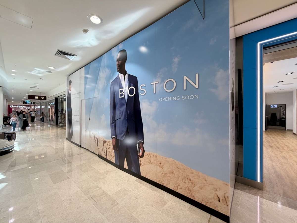 Hoarding store front - Boston Belconnen