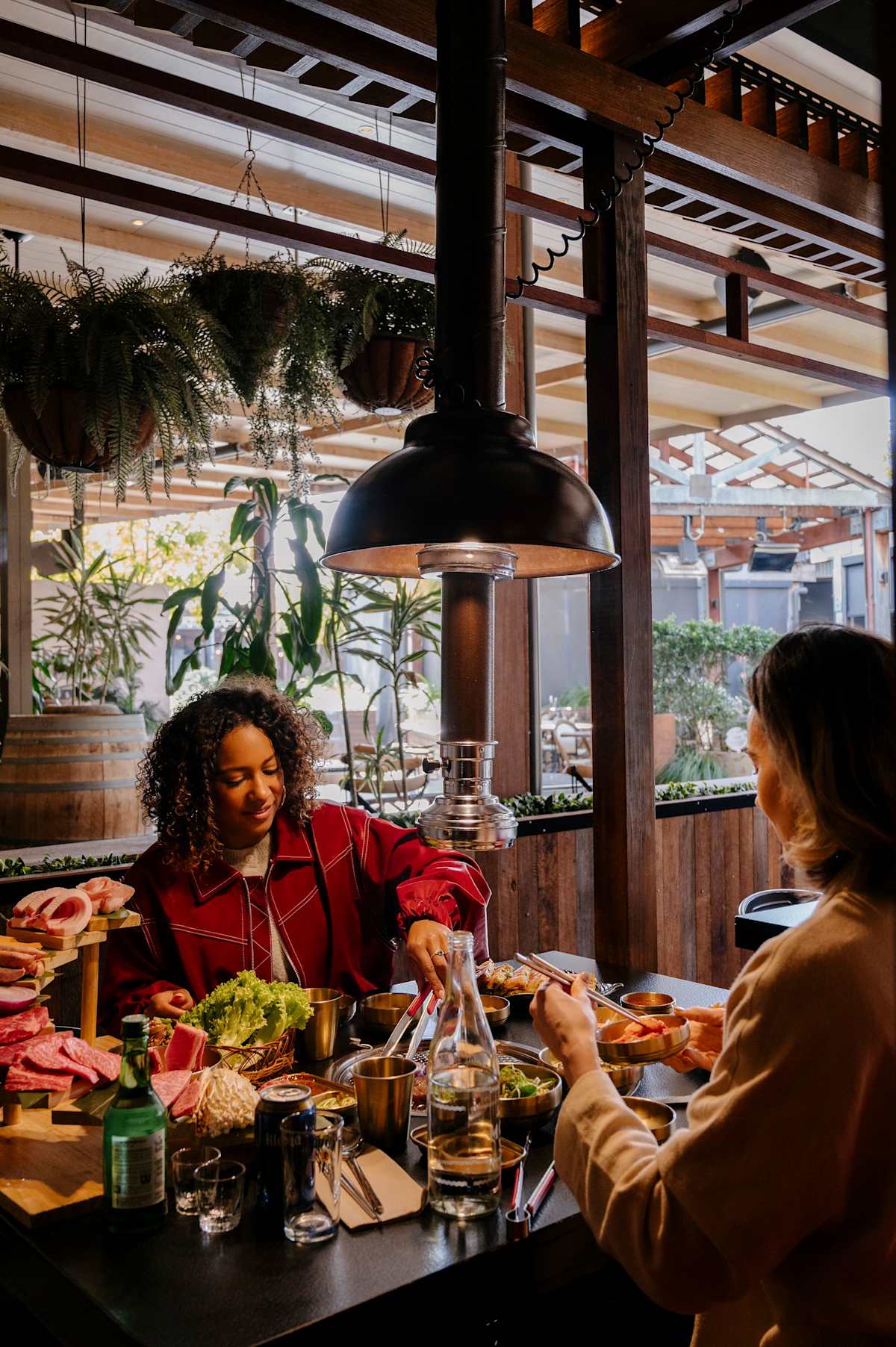two women dining at Hanok Korean BBQ