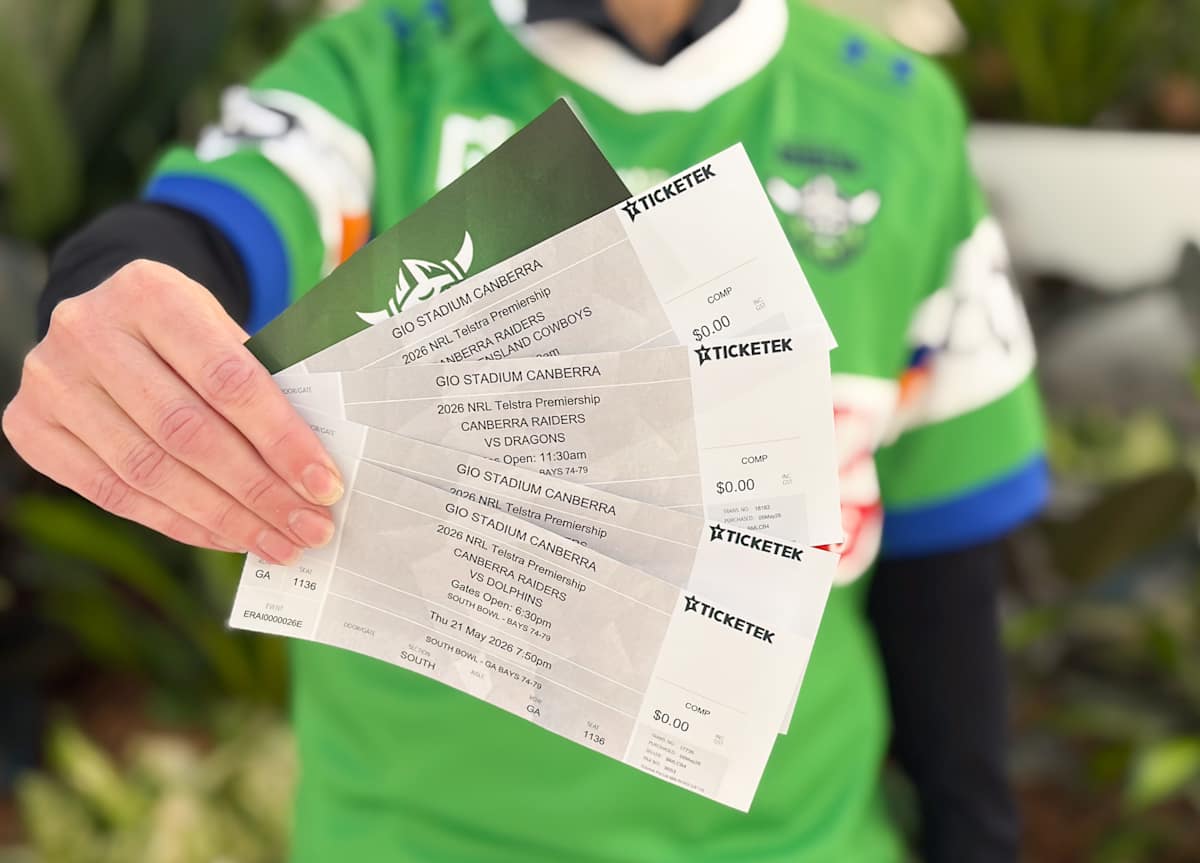 Canberra Raiders double pass competition