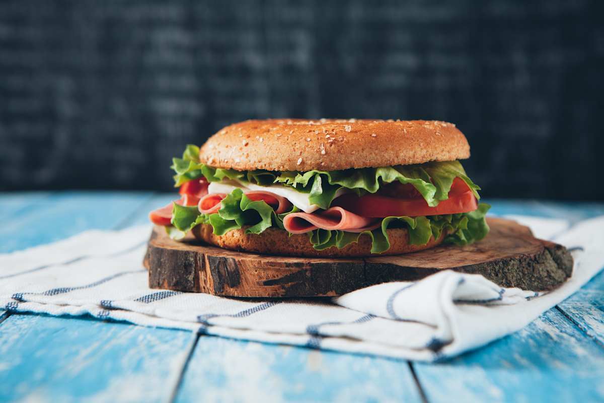 Sandwiches and salads