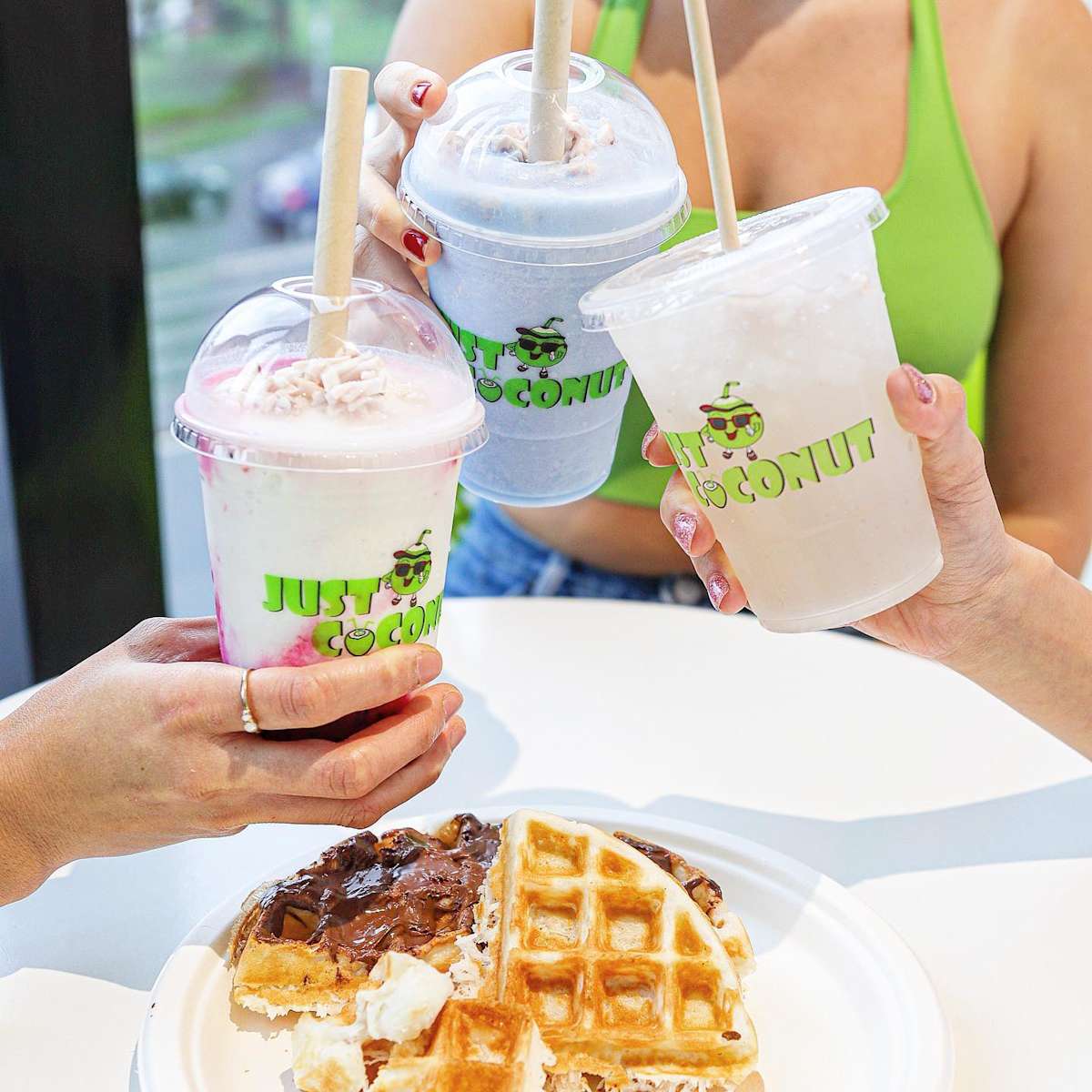 Just Coconut shakes and waffle 2022