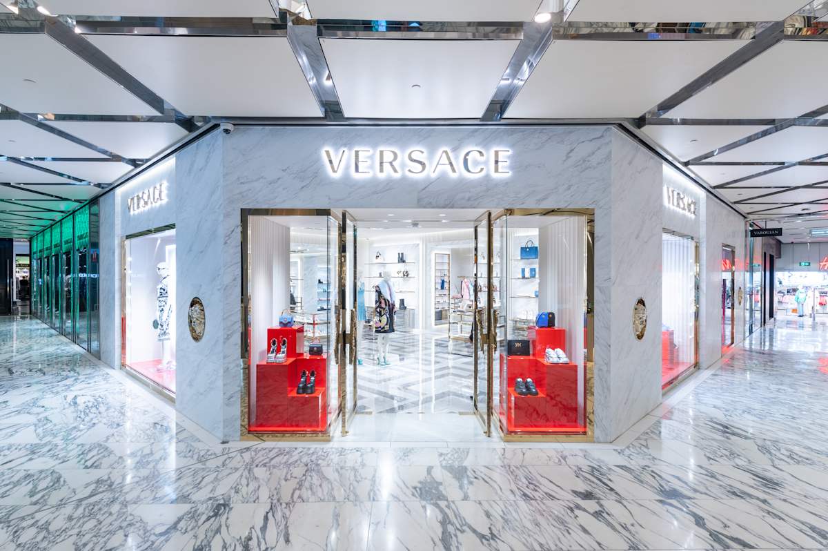 Versace storefront image