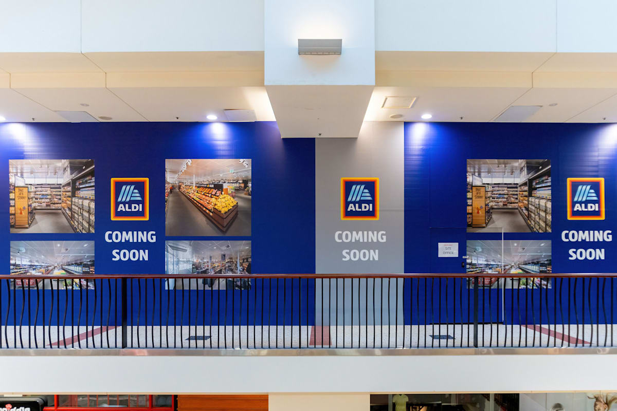 hoaridng graphic of Aldi at Westfield Burwood