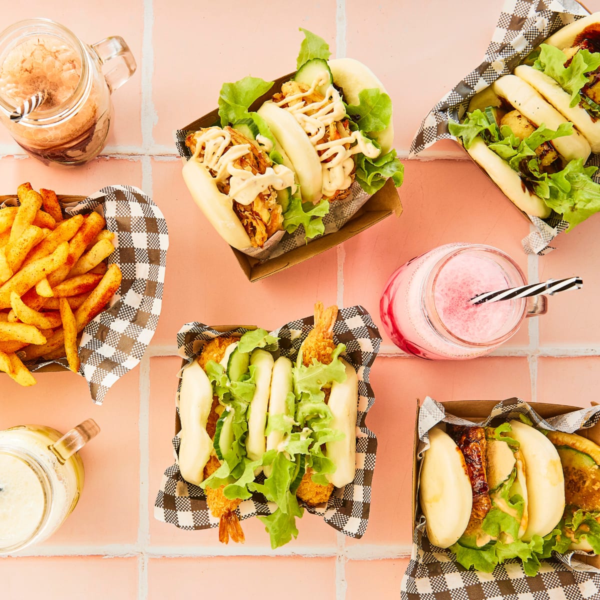 Salt by Cafe One chips, bao buns, drinks