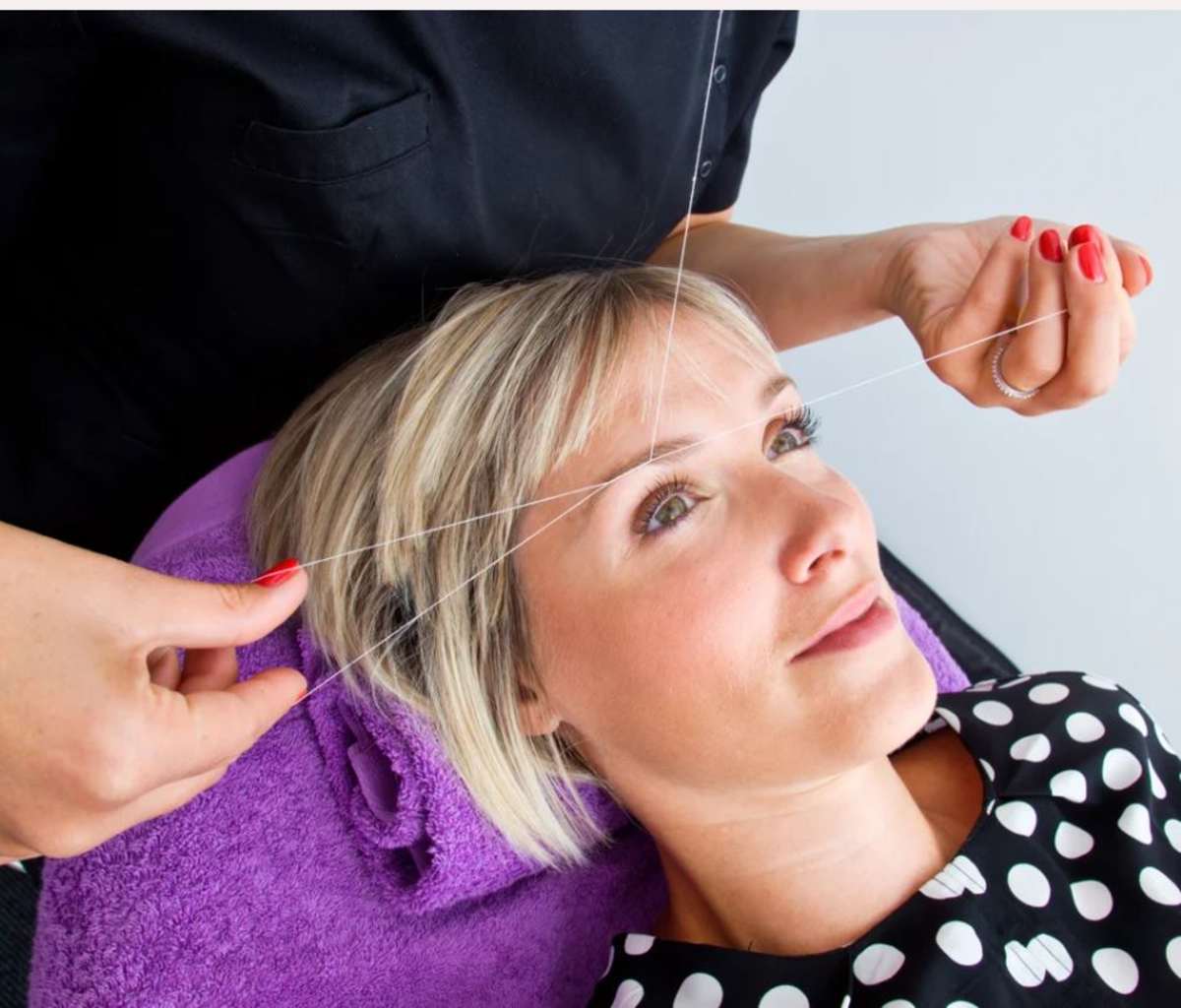 Eyebrow threading
