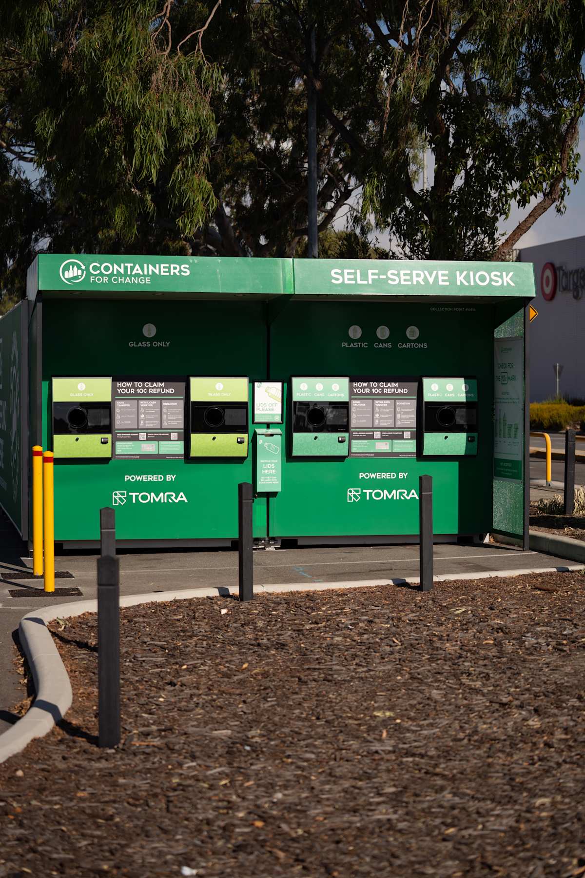 An image of the reverse vending machine at Carousel. 