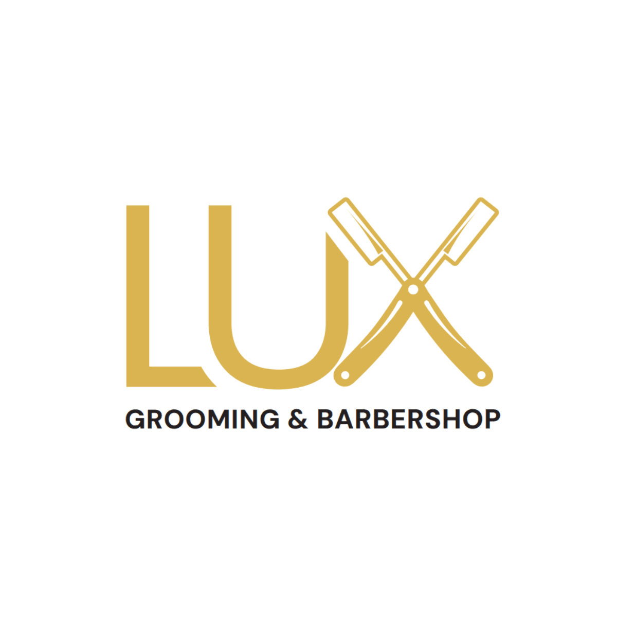 Lux Grooming Barbershop Logo