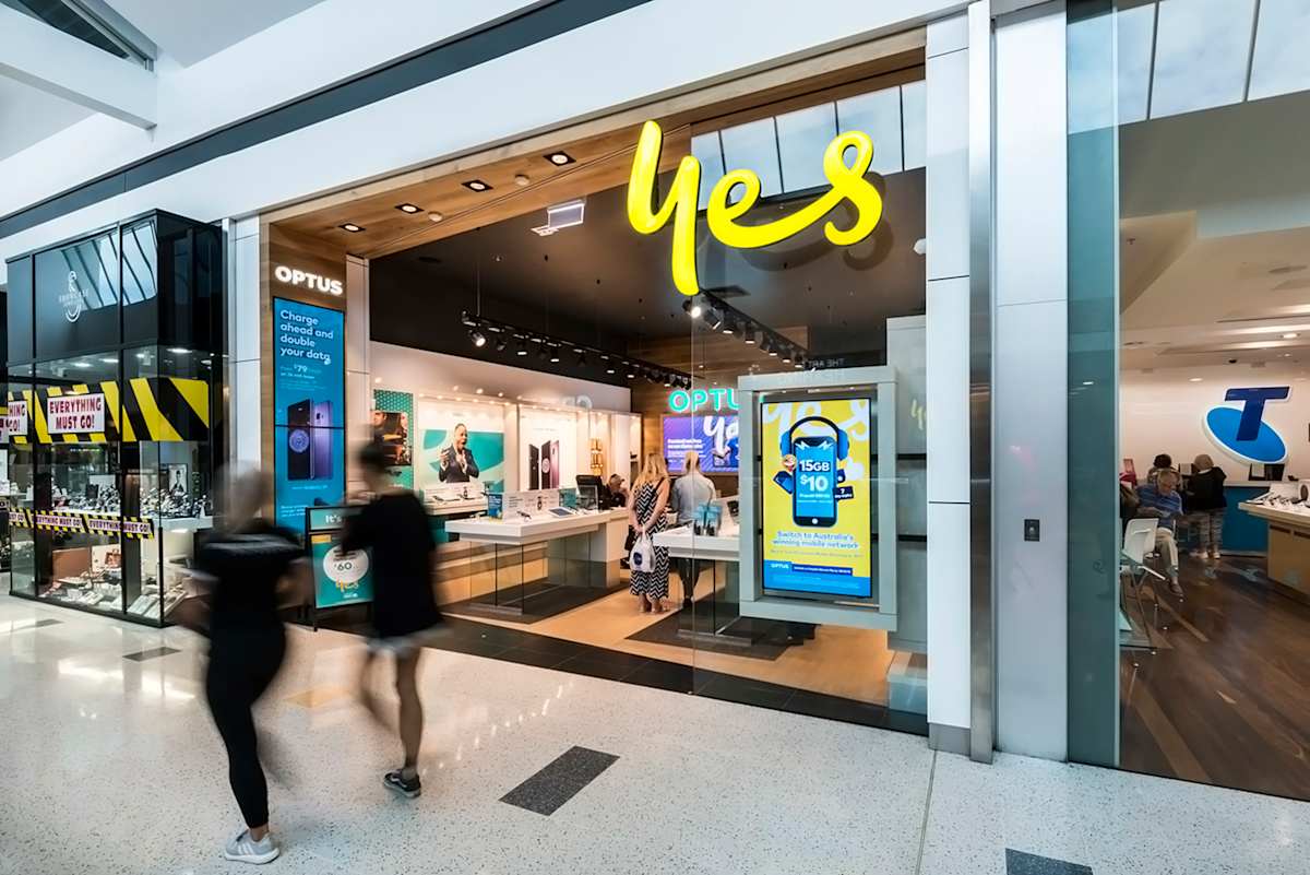 Optus storefront image