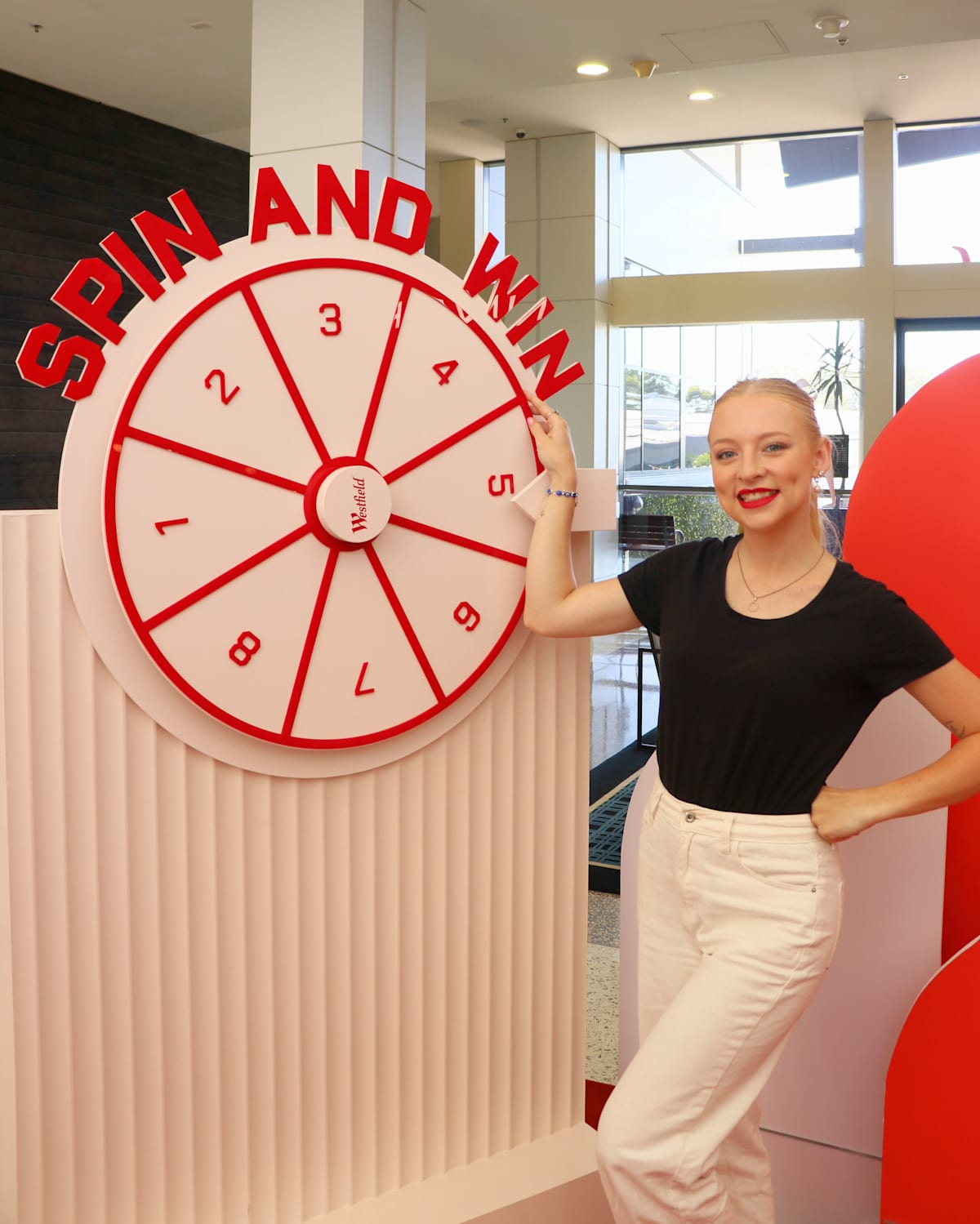 Tuggerah Spin & Win 2024 with ambassador
