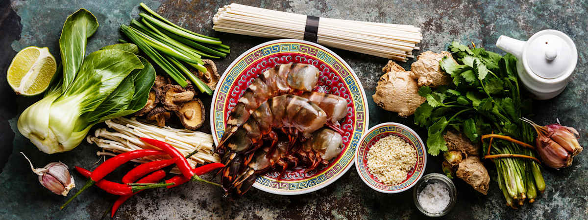 Asian flavours and fresh produce