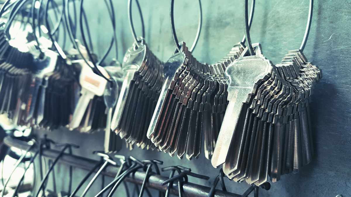 Keys on a table