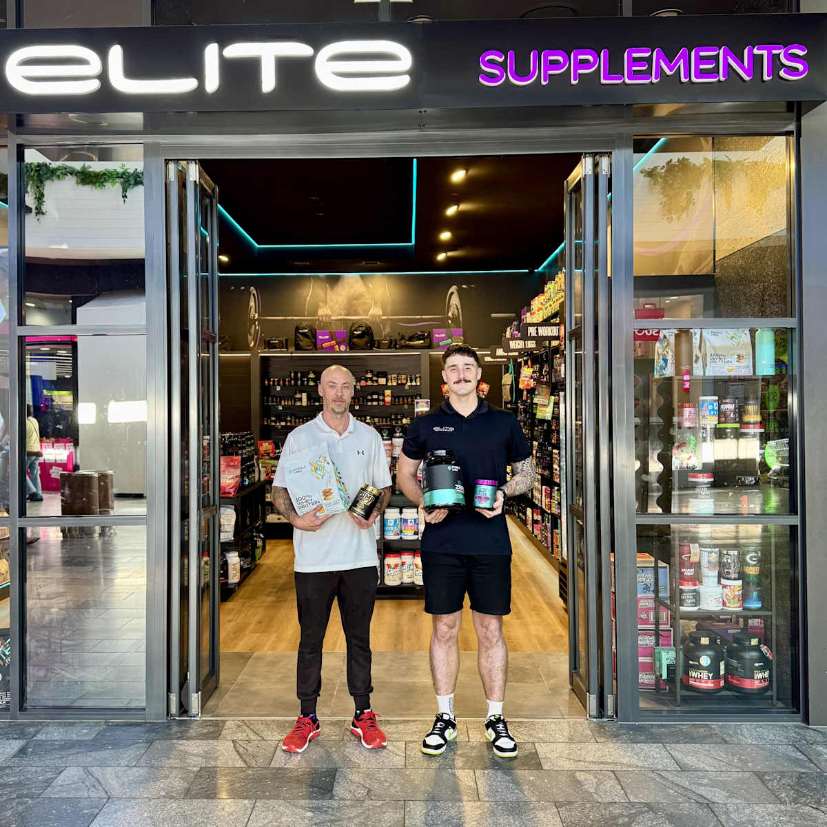 Elite Supps_North Lakes_2025_Team in front of Store