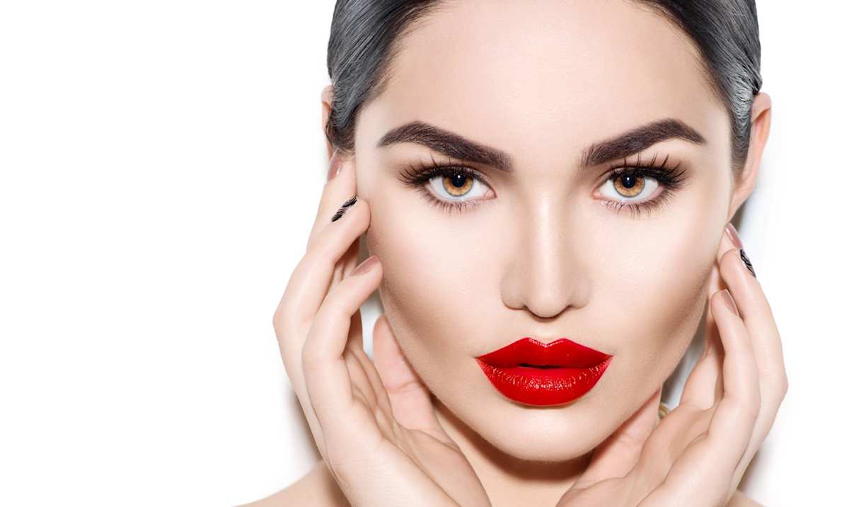 Beauty shot of woman's face 