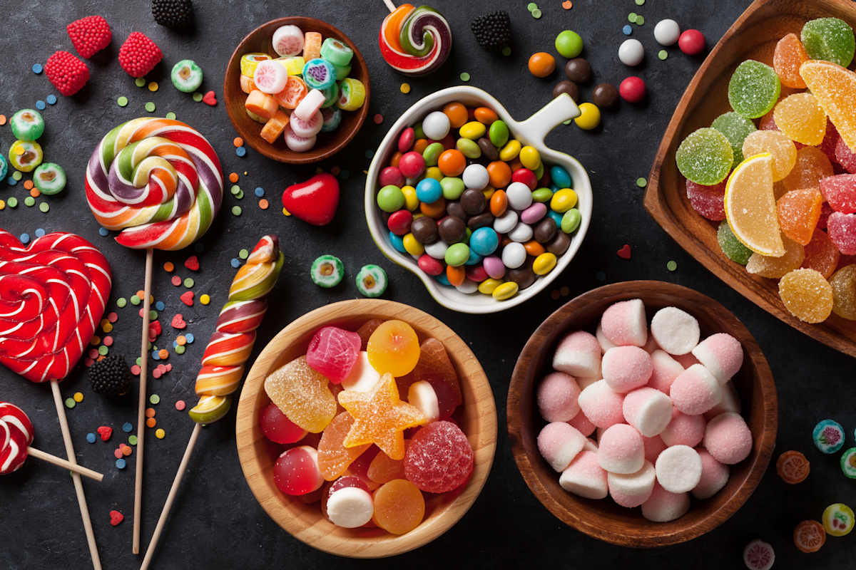 Table of lollies and sweets