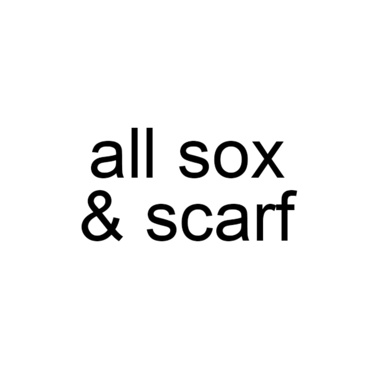 All Sox and Scarf