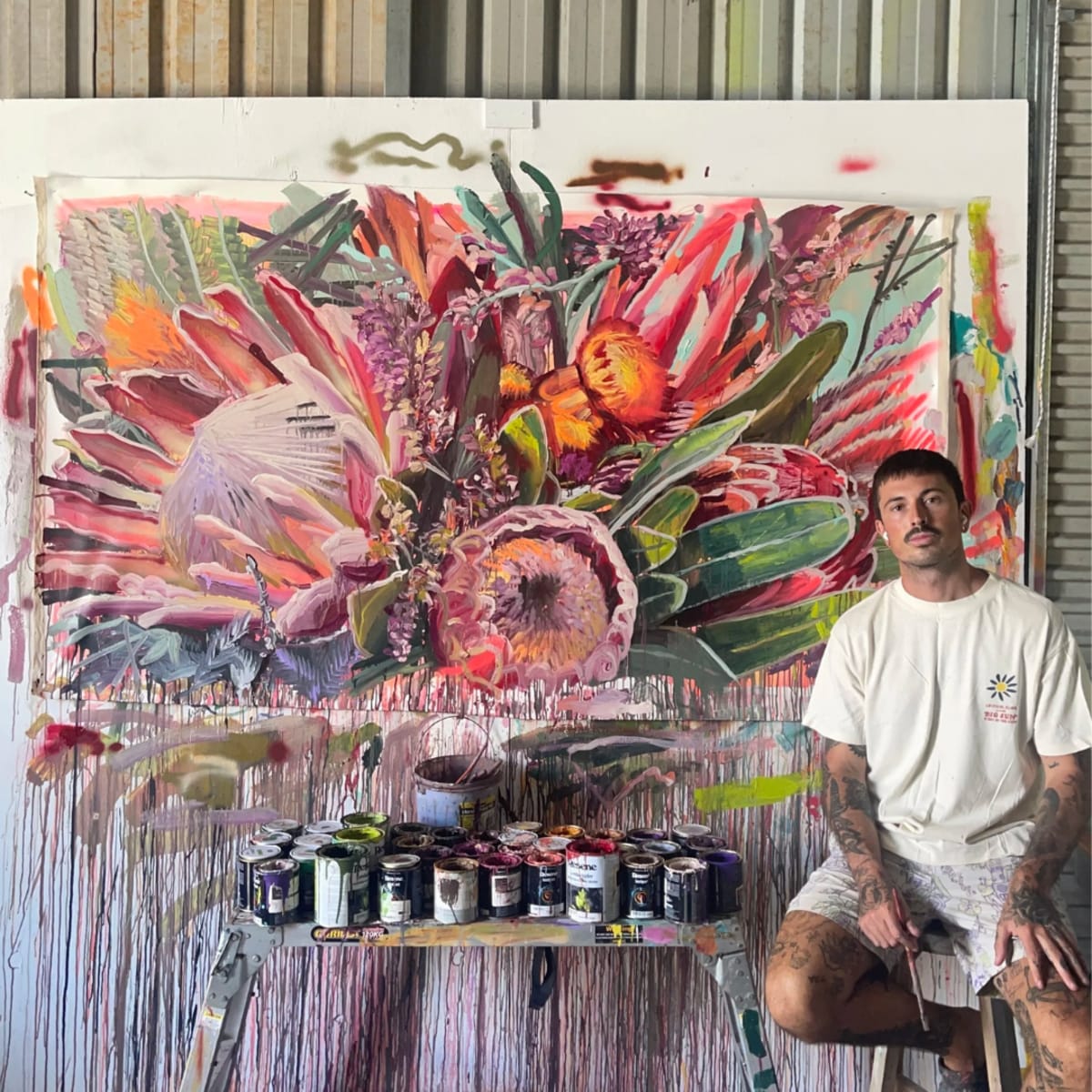 Bastian Allfrey mural North Lakes