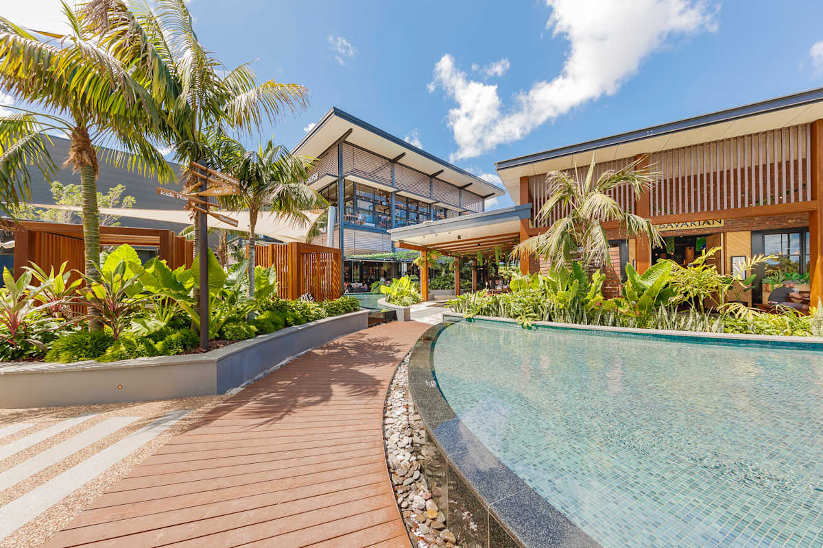 The Village dining precinct at Westfield Coomera