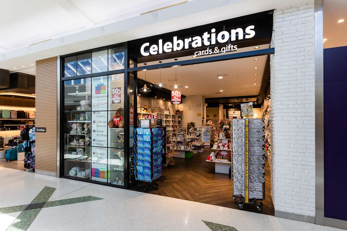 Celebrations cards & gifts storefront image