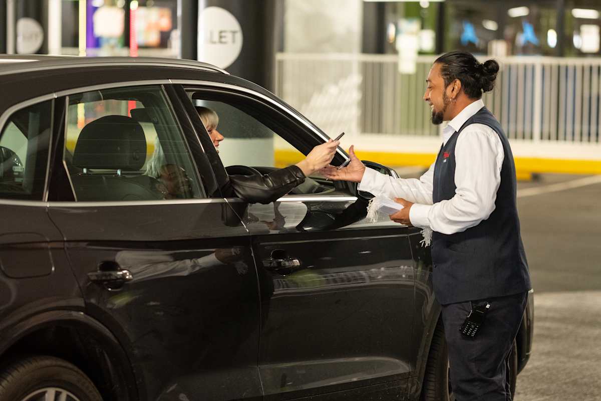 Valet services at Westfield Carousel.