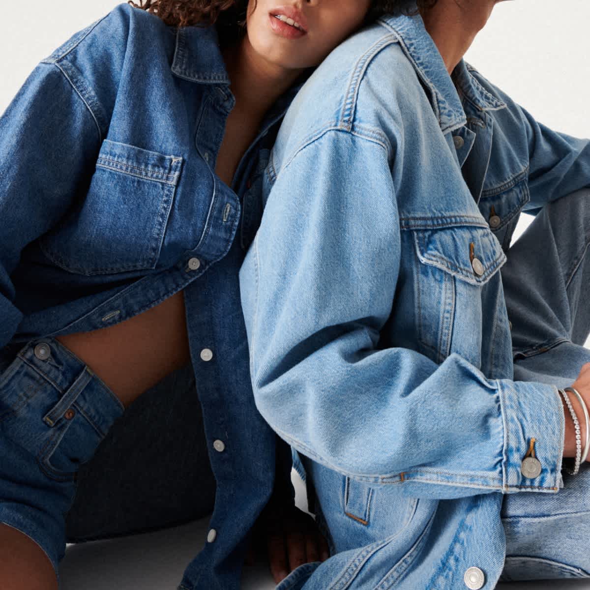 Man and woman in denim