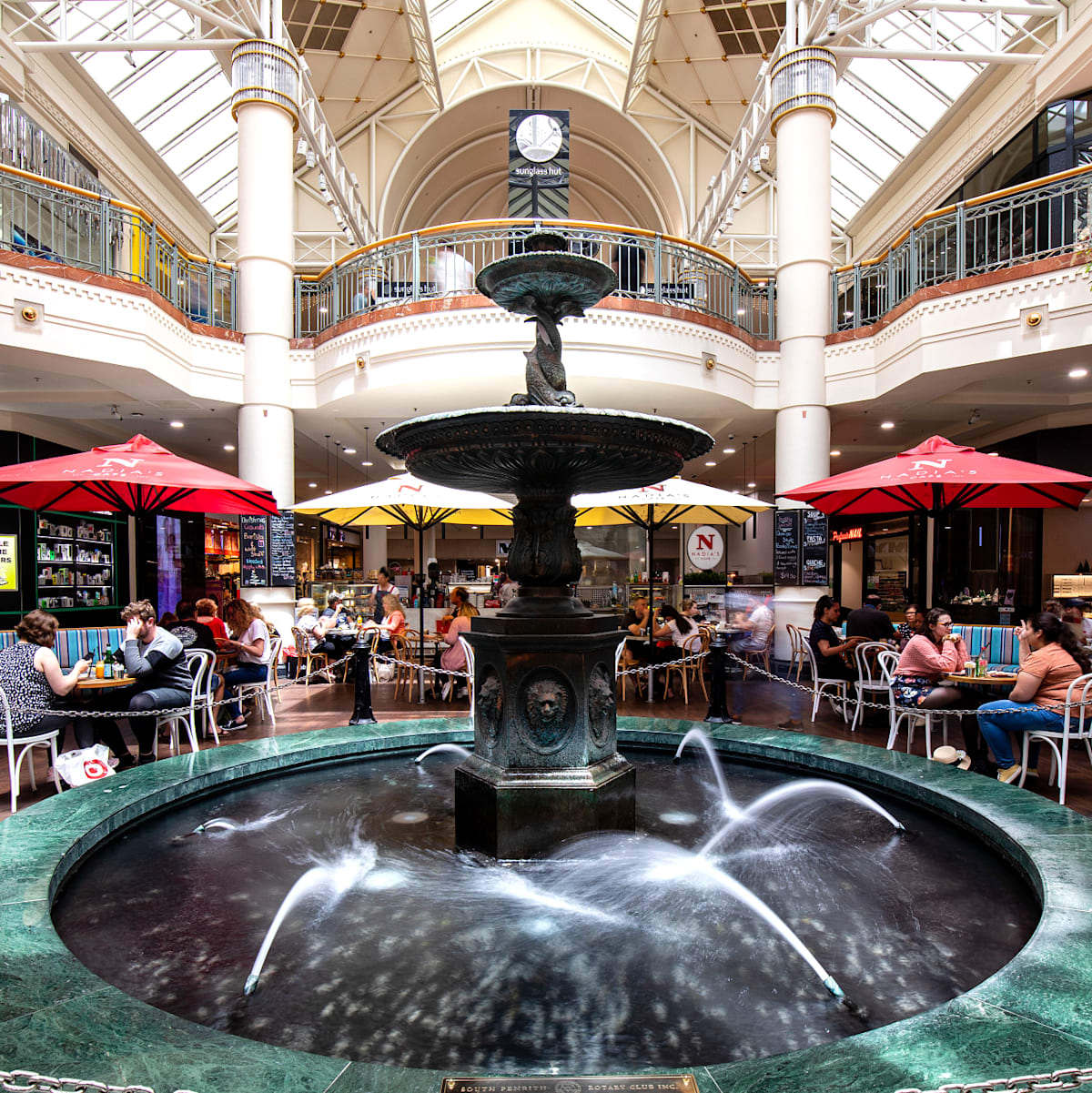 Westfield Penrith fountain in Centre Court