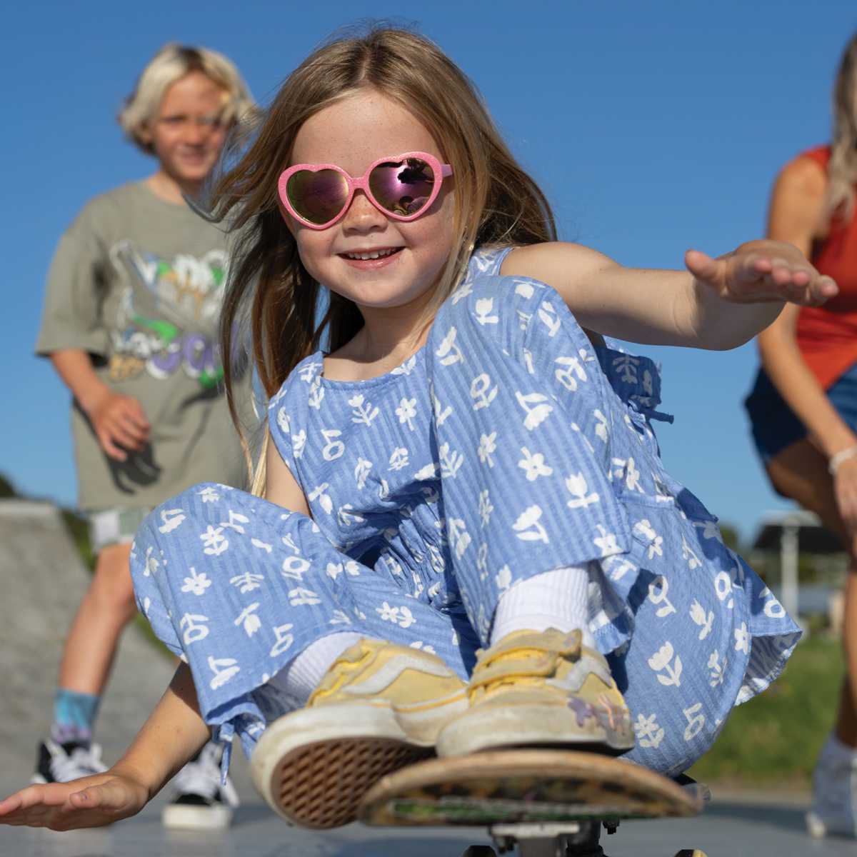 child skateboarding