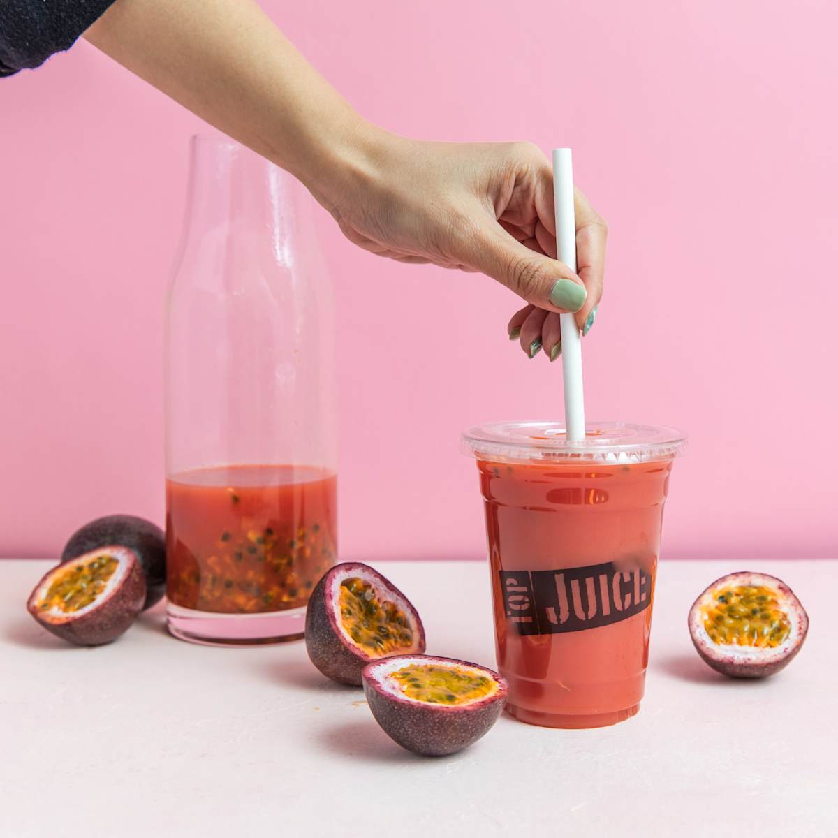Top Juice: Free Upsize: Menu Drinks, Yogurts and Salad