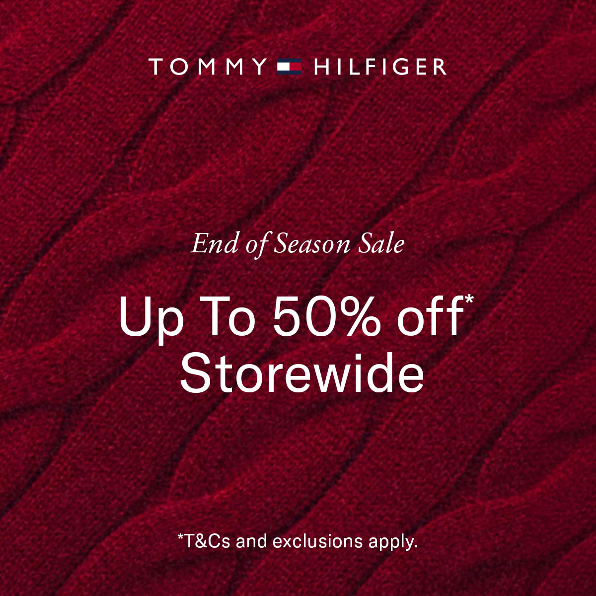 Tommy Hilfiger: Save Up to 50% Off Storewide