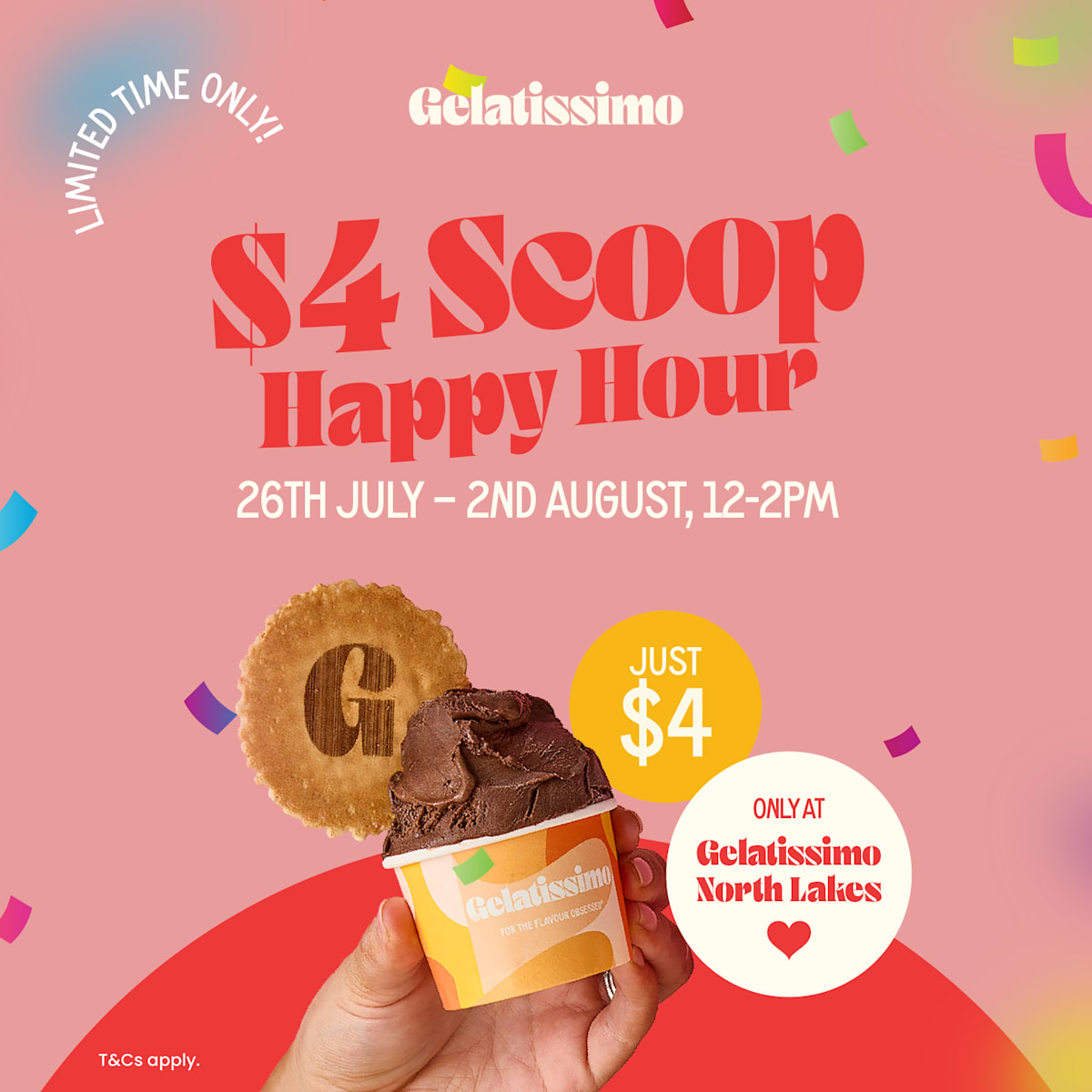 Gelatissimo: Copy of Celebrate Gelatissimo North Lakes' Bday