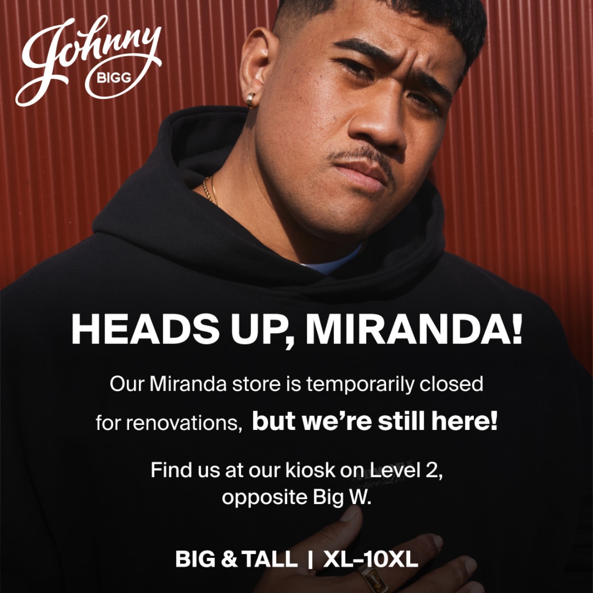 Johnny Bigg: For The Big & Tall Guy: MIRANDA STORE !