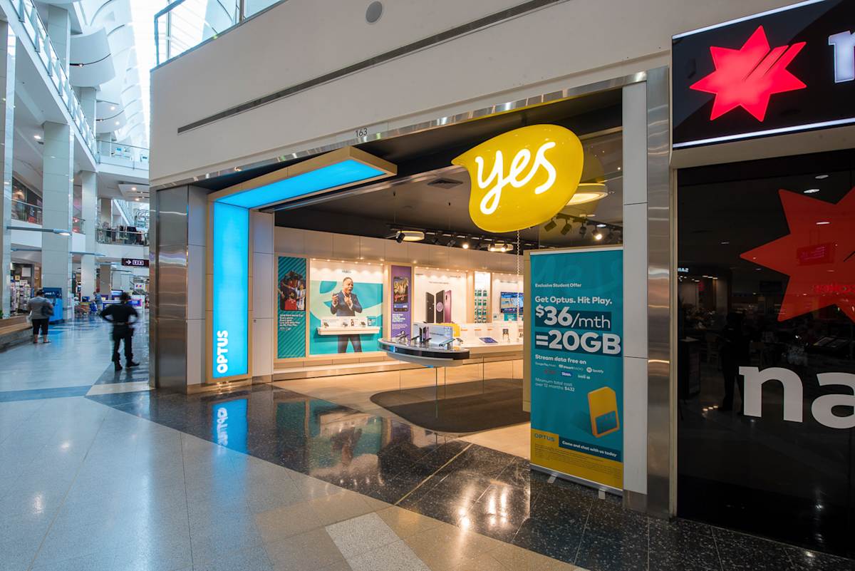 Optus storefront image