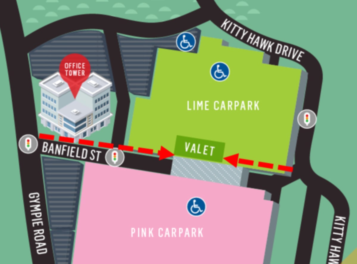 Chermside Valet Map