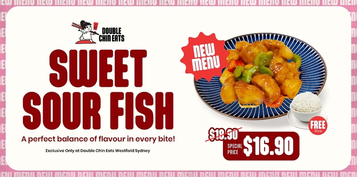 Double Chin Eats Lunch Time Offer