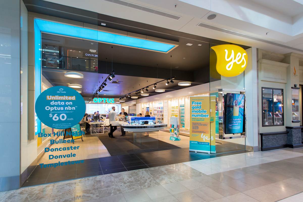 Optus storefront image