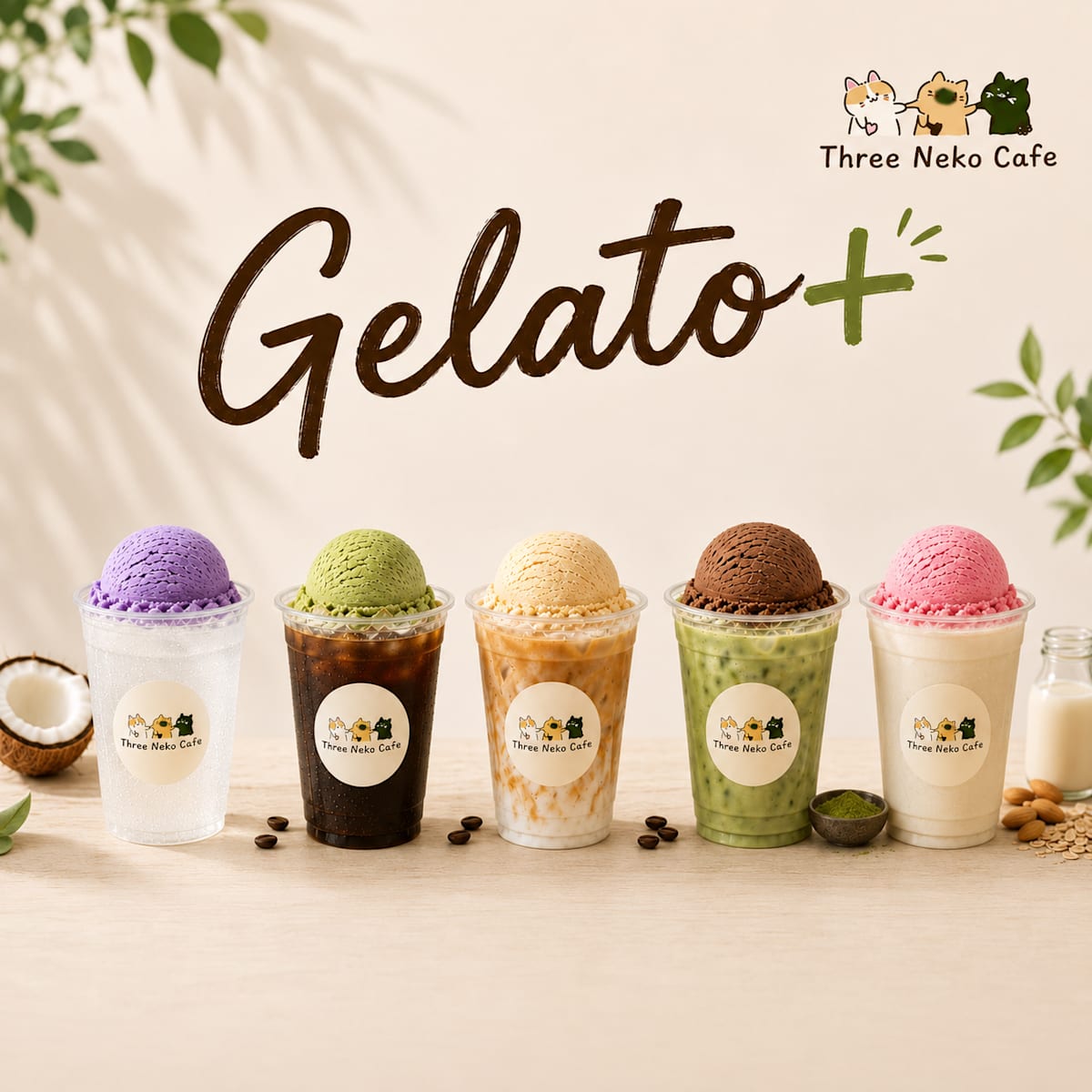 Three Neko Cafe: Gelato is Calling!