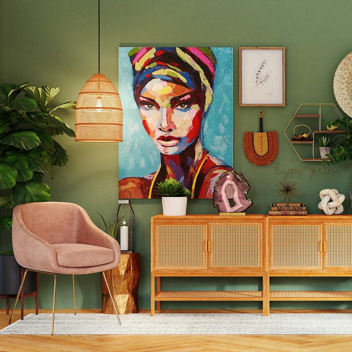 bright colours decor