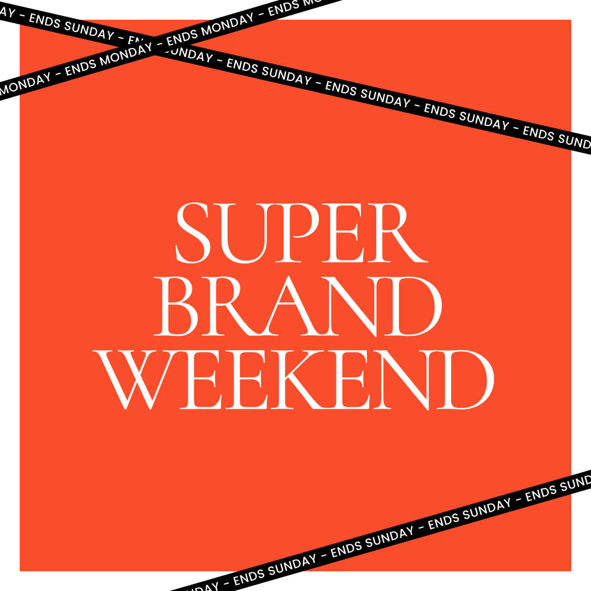 Myer: Super Brand Weekend