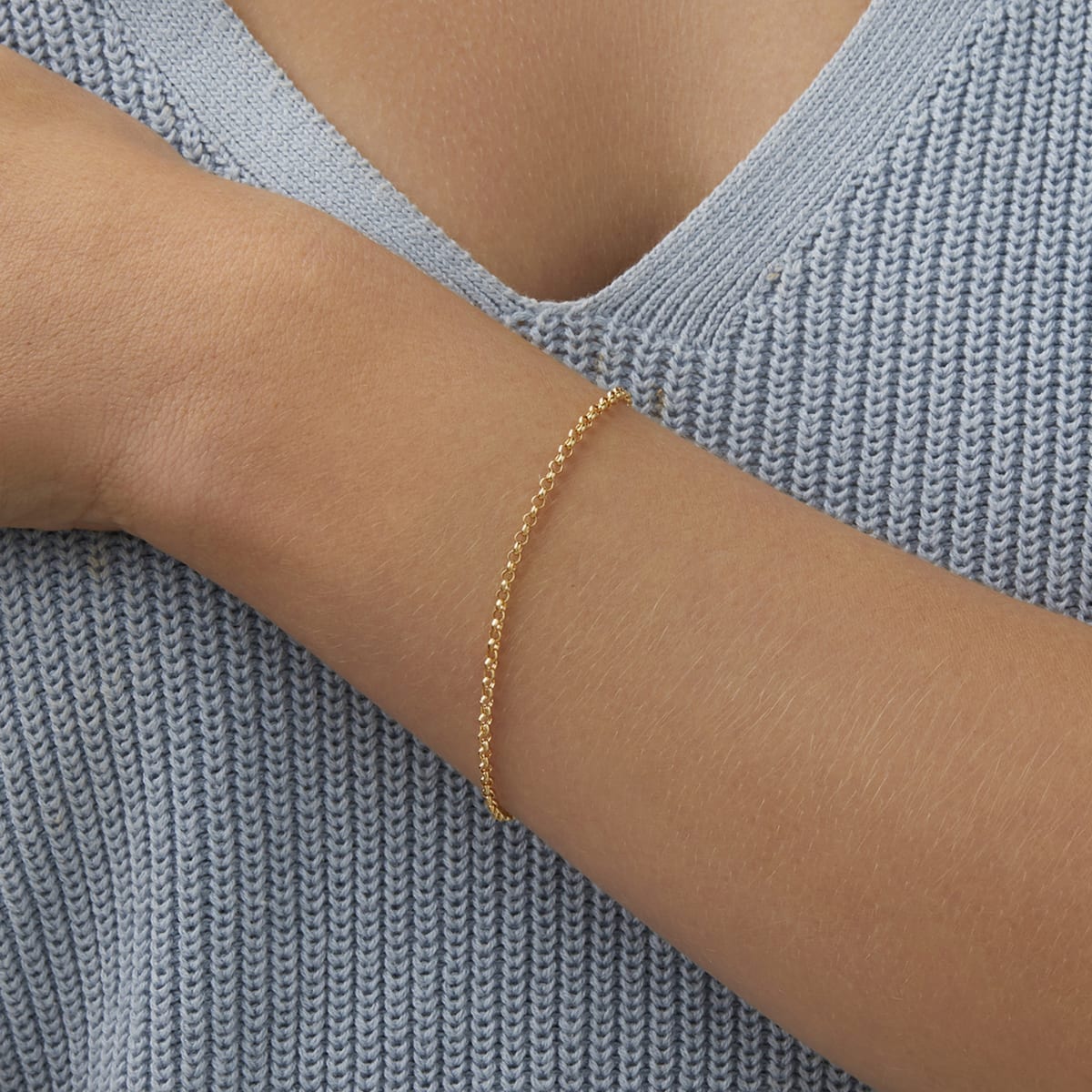 Michael Hill Hollow Belcher Bracelette in Gold