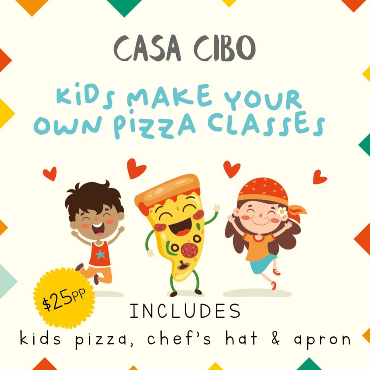 Chermside - Casa Cibo - Kids Pizza Classes