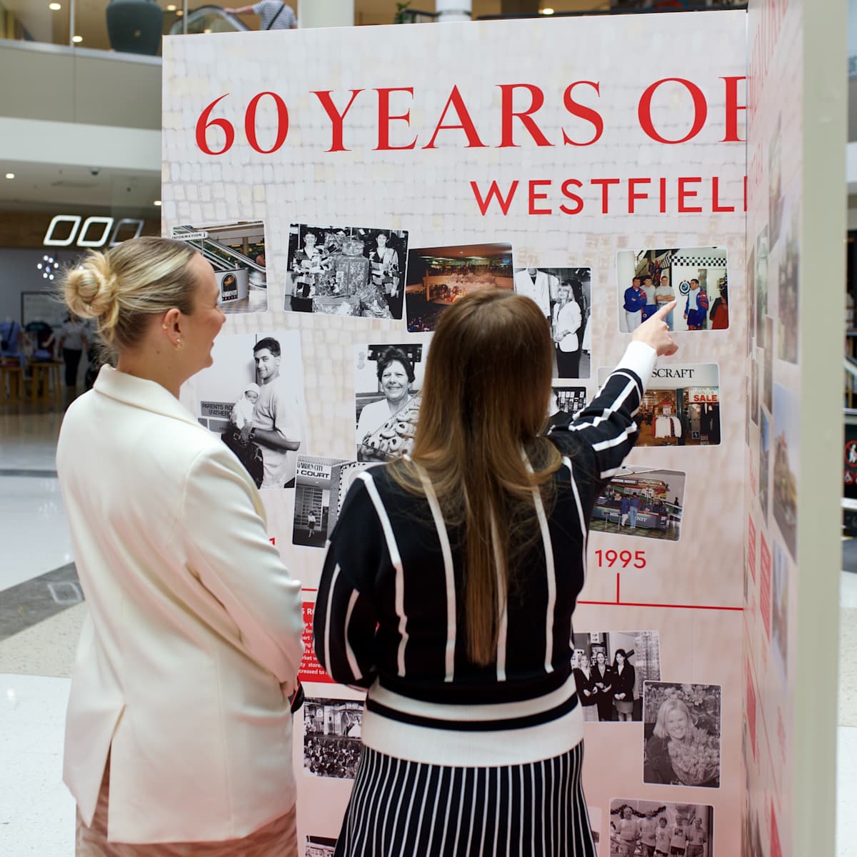 Westfield Kotara 60th - A Walk Through Time exhibition