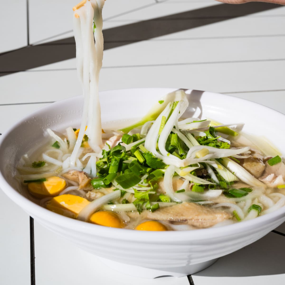 Pho noodles - stock image