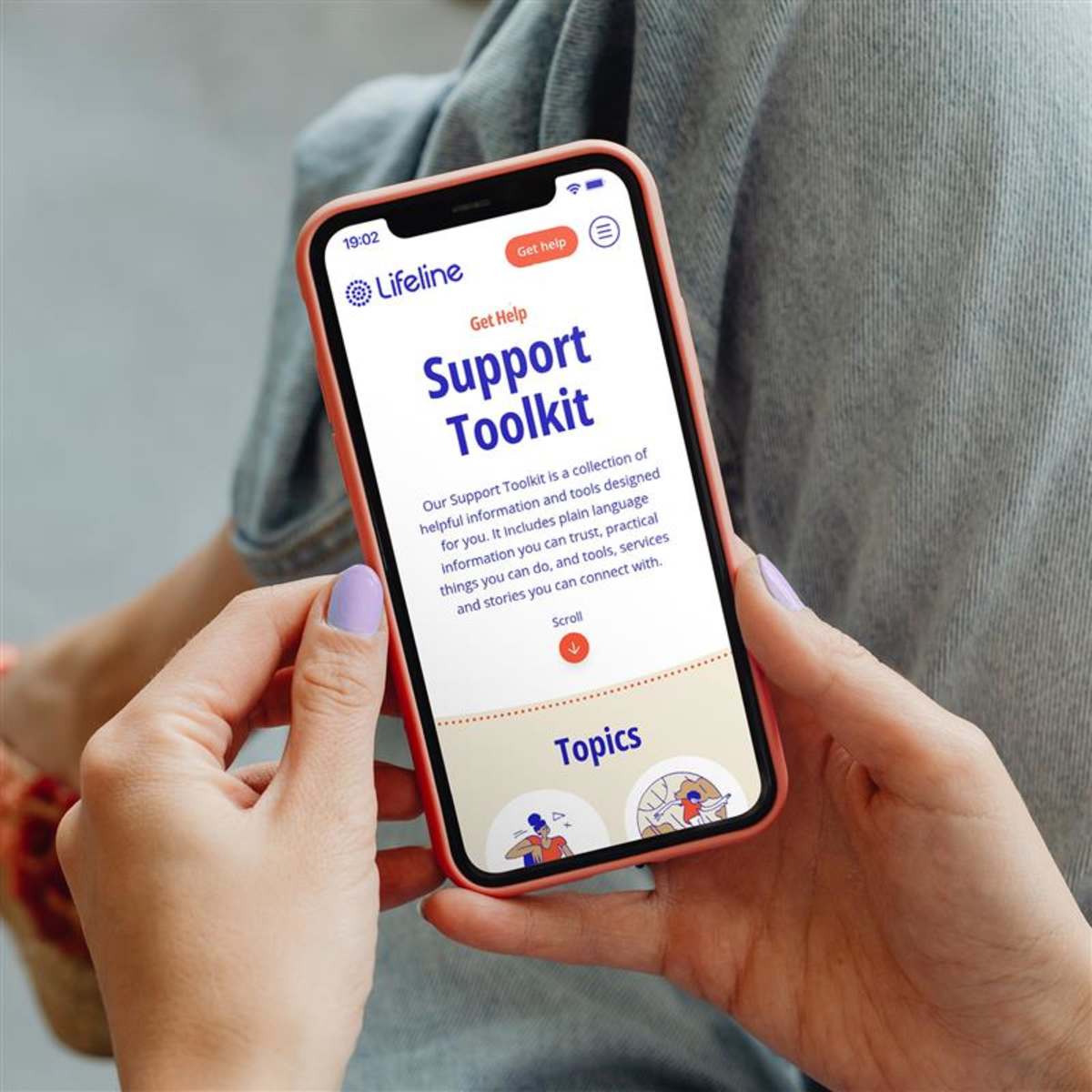 Lifeline support toolkit mobile