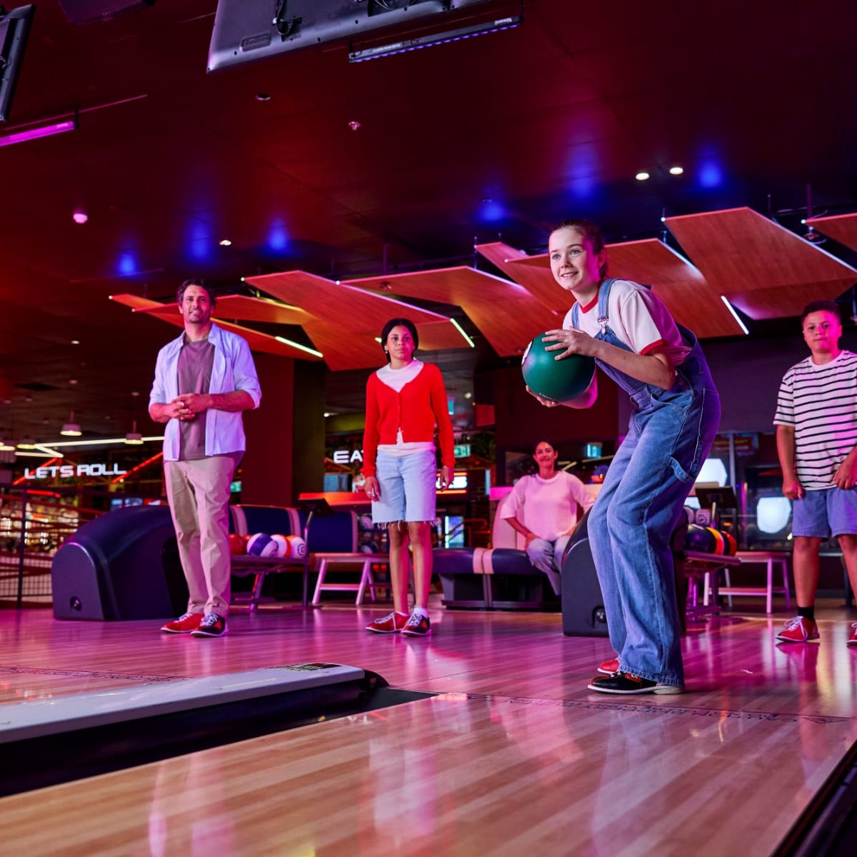 Timezone and Zone Bowling : Family fun bowling for four