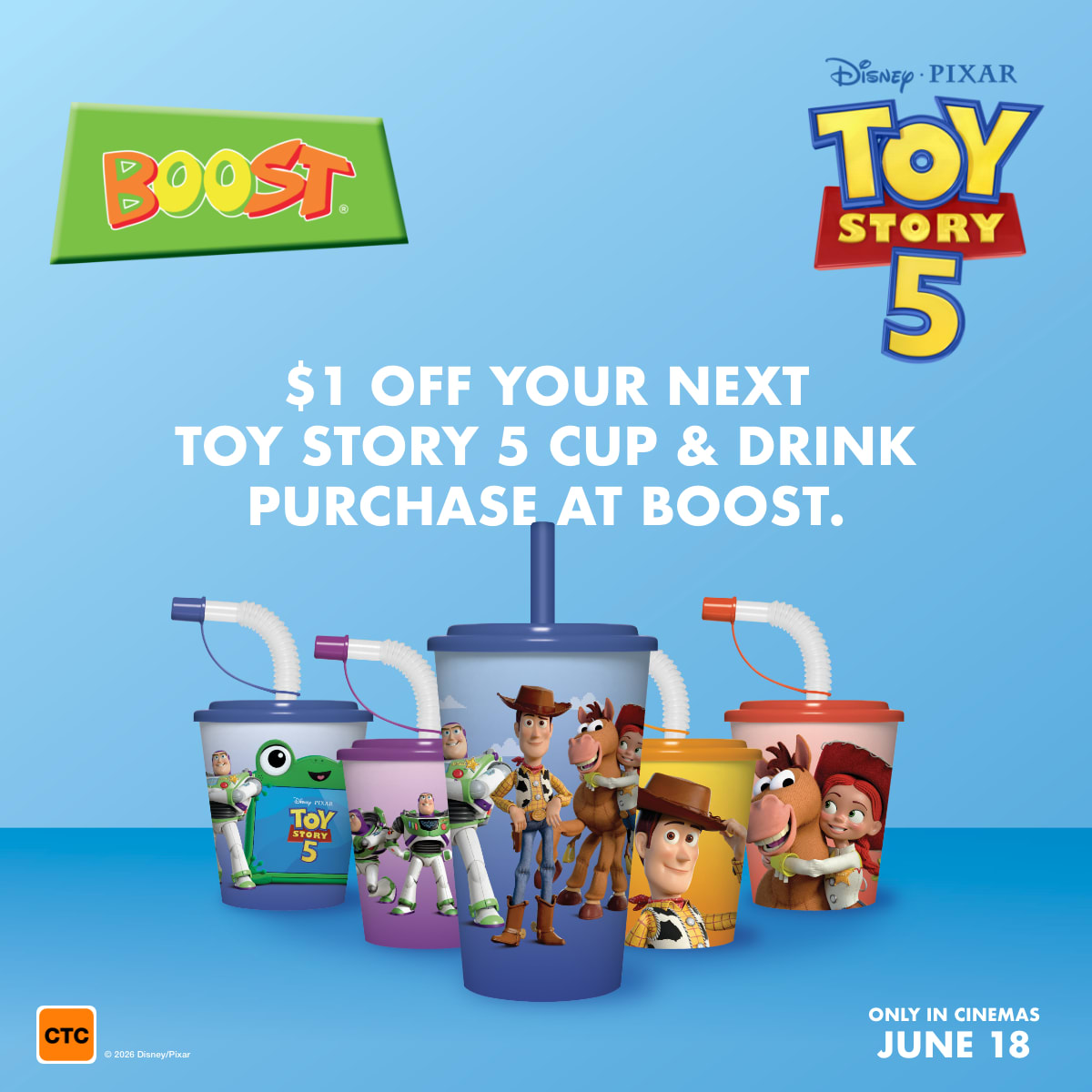 Boost Juice: Toy Story x Boost Juice