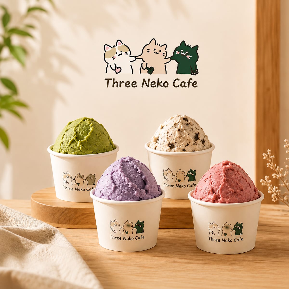 Three Neko Cafe: Handmade Gelato